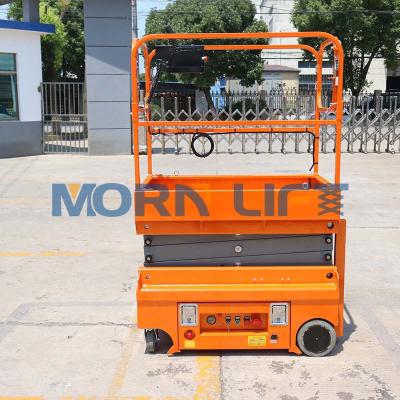 China Building Material Shop Mini Man Lift Hydraulic Small Self Propelled Scissor Lift for sale