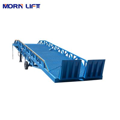 China Hotels Morning CE Approved Mobile Warehouse Loading Ramp / Electric Adjustable Hydraulic Ramp for sale