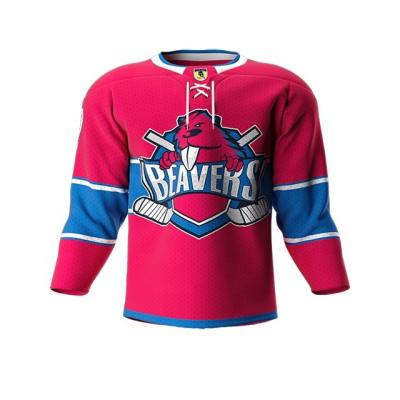 China 2022 New Design OEM Service Majestic Ice Hockey Wear Quick Dry Team Ice Hockey Jersey Clubs Leagues Games, Hockey Uniform for sale