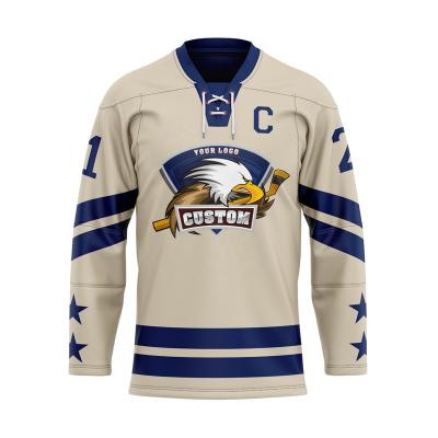 China Quick Dry Russia USA Canada Europe Practice Hockey Reversible Jerseys Clubs College Team Mesh Reversible Custom Print Ice Hockey Wear for sale