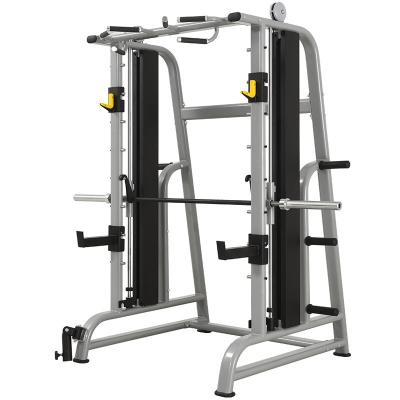 China Wholesale Solid Safety Home Fitness Training Multi Functional Power Rack Equipment Blacksmith Squat Machine For Home Use for sale