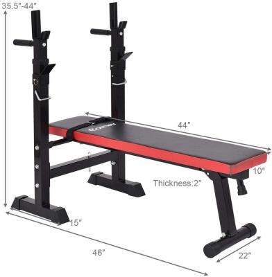 China Durable Hot Selling Longevity Weight Gym Equipment Professional Use Free Press Bench and Squat Rack for sale