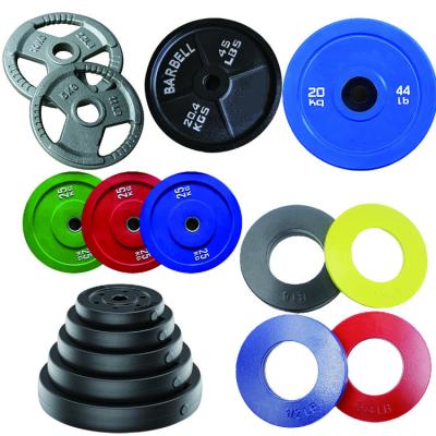 China Facory durable whosale a variety of styles gym home fitness equipment indoor sports accessories weigh plates barbell for sale