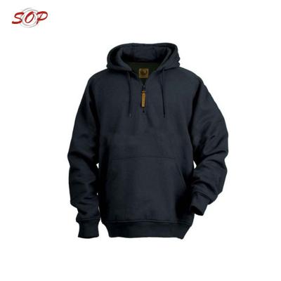 China Anti-pilling 100 cotton hoodies 1 4 zipper pullover sweatshirt for man china manufacturer for sale