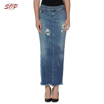 China Other Latest Women Long Jeans Skirts Pencil Design for sale