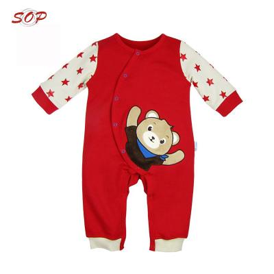 China Long Sleeve Original Design Striped Baby Cotton Newborn Papa Suits for sale