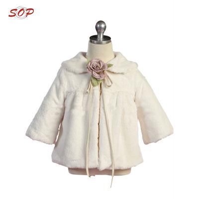 China Winter Shawl Coat Kids Clothing Anti-Shrink Warm Fur Coat For Girls Children for sale