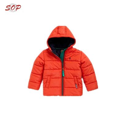 China Wholesale Anti-wrinkle Boys Orange Down Jacket For Winter for sale