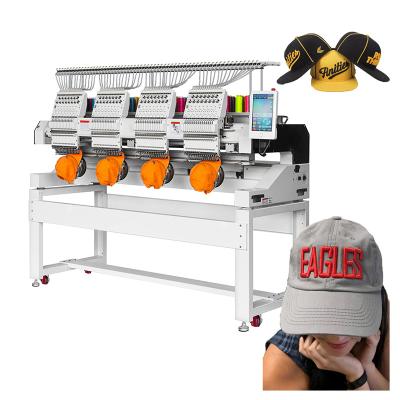 China 2022 Newest Hotels Industrial Digital Clothes Embroidery Machine Computerized 15 Needles Manufacturing 4 Heads Cap Embroidery Machine for sale