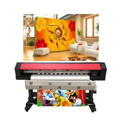 China Building Material Shops 1.6M sublimation pvc frontlit flex print machine eco solvent ink giant canvas vinyl eco solvent inkjet large banner uv printer for sale