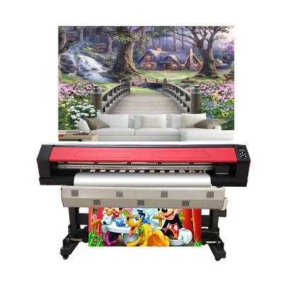 China Building material shops matte inkjet i3200 XP600 1.6m 1.9m large format UV cotton roll solvent ink canvas printing machine for sale