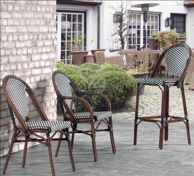 China Modern Modern Patio Furniture Stackable Dining Table and Chairs for Hotel and Villa Used Outdoor Garden Furniture Cafe Restaurant for sale