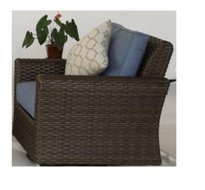 China Modern Garden Sets Outdoor High Back Rattan Wicker Swivel Chair for sale