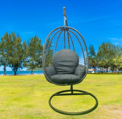 China Modern Cheap Round Garden Swing Chair Outdoor Balcony Furniture Patio Swings Hanging Rattan Egg Chair for sale