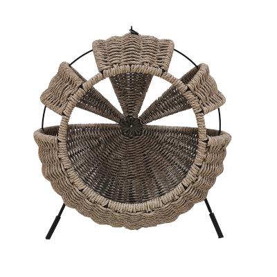 China Breathable Pet Beds PED Room Cat Dog Bed House Net Pet Basket Cool Indoor/Outdoor Handwoven Pet Bed for sale