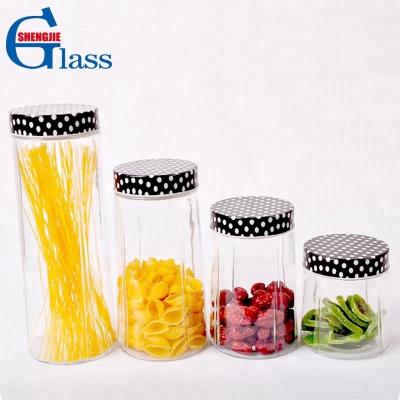 China Glass Airtight Storage Jar Dry Fruit Storage Jar Large Capacity Freshness Preservation and Sundries Food Storage Jar for sale