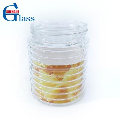 China Freshness Preservation 600ml INS Household Creative Vacuum Jar Glass Storage Bottles Cosmetic Jewelry Jars Candy Jar for sale