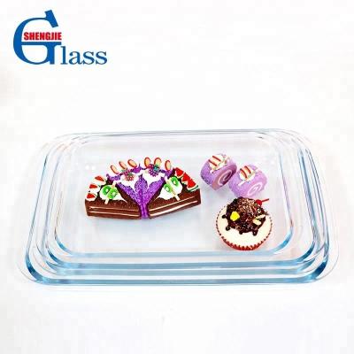 China High Quality Viable Microwave Glass Kitchen Decorative Bakeware Different Size In Stock for sale