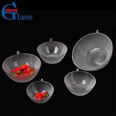 China Sustainable Reusable Single Bead Design Glass Ice Cream Bowl Set for sale