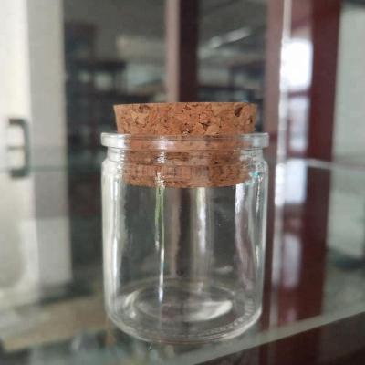 China Viable Manufacturers Sell Tea Ceremony Accessories Glass Storage Jar Small Teapot Bottle Bangs Small Glass Glass Jar With Cork Lid for sale