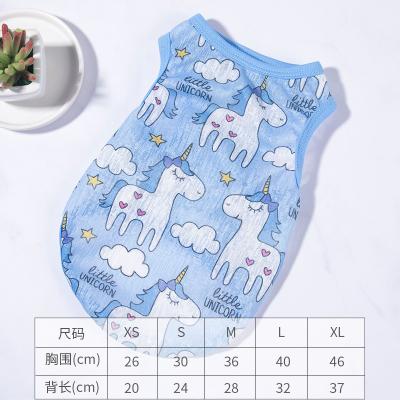 China Thin Dog Clothes Cat Vest Pomerang Vest Dog Shirt Pet Teddy Bee-Bear Doko Small Dog Summer Viable Dog Clothes for sale