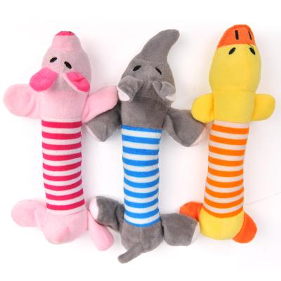 China Wholesale Viable Stuffed Stain Pet and Elephant Stuffed Toy Bite Sound Plush Toy Animal Puzzle Resistant Dog Toy Pet Training Supplies for sale