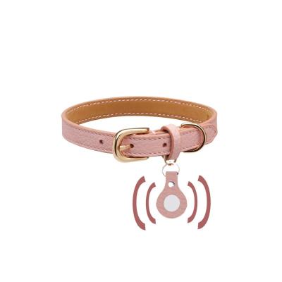 China Custom Manufacturers Wholesale Applicable to Apple AirTags Cover Device Pet Collar Loss Tracker Leather Leathers for sale