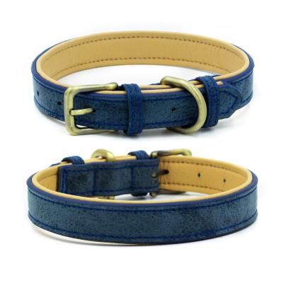 China Personalized New Pet Collars Soft Lining Scuba Cloth Dog Collars Can Be Engraved Vintage Cat Collars for sale