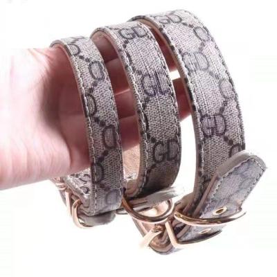 China Personalized Custom Made Leather Dog Collar Pu G Fashion Dog Collars Resistance Wholesale Luxury Designs Safety for sale