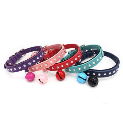 China Personalized With Colorful Bell Buckle Pet Small Cat Adjustable Collar Pet Supplies Cat Accessories Supplies Dog Collar for sale