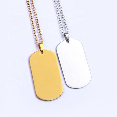 China Custom Custom Personalized Metal Collar Stainless Steel Sublimation Blank Army Military Dog Tag for sale