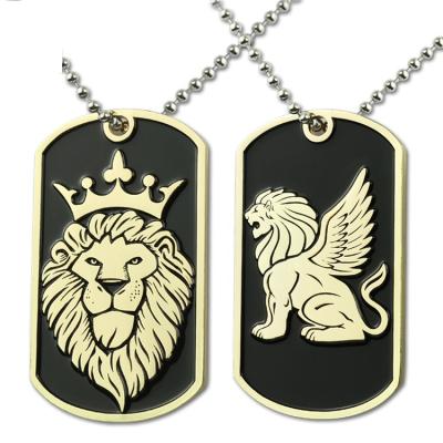 China Factory Direct Sale Training Metal Engraving Personalized Dog Tag For Men Pet Accessories Military Dog Tag for sale