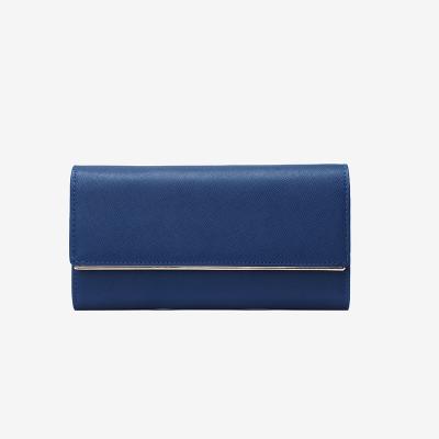 China Hot Selling Ladies RFID Wallet Women's Wallet Women's Wholesale Large Capacity Simple Leather Clutch Customized Color for sale