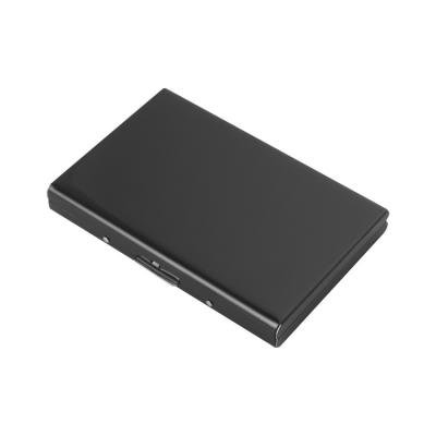 China Portable Cash Box l Portable Bank Card Case RFID Card Case Stainless Steel Card Holder Metal for sale