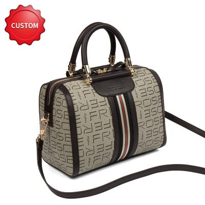 China Fashion Amazon High End Printed Latest Genuine Leather Fashion Bags Handbag Brand Latest 2022 Women's Bags for sale