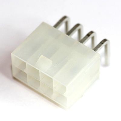 China JR Right Angle Connector Power 2x 4 Way PCB Header Molex 87427-0402 Mini-Fit Terminal for sale