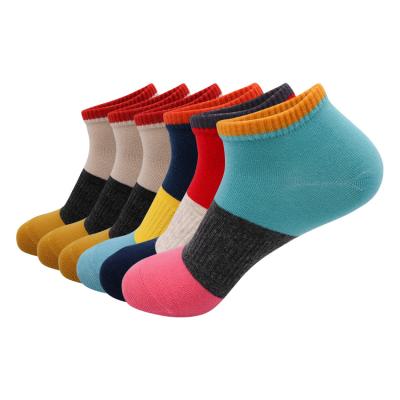 China Custom Made Simple Young Elastic Breathable Fuzzy Socks Teen Girl Ankle Solid Color Cotton Women Ankle Boots for sale