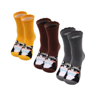 China QUICK DRY Winter Warm Fluffy Animal Slipper Long Knit Socks For Women for sale