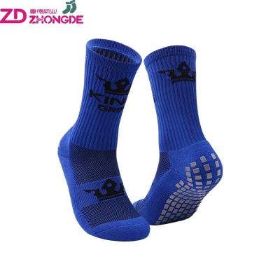 China Men's Breathable Blue Cotton Terry Football Kids Nylon Thick Soccer Half Grip Handle Knocks OEM Price for sale