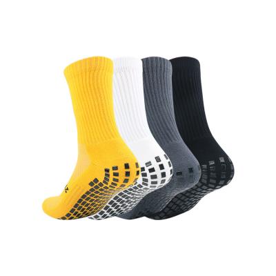 China Breathable Anti Slip Knock Off Non Slip Football Sport Football Sports Grip Socks for sale