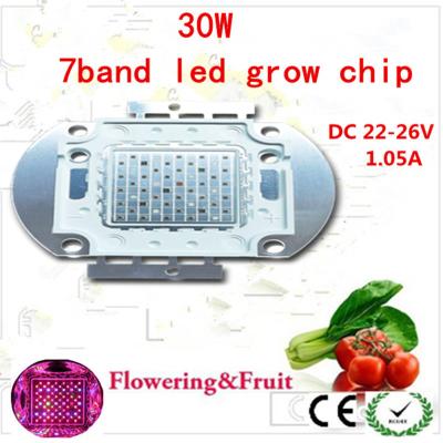 China 7band led grow chip 30W full spectrum COB Led Grow Light Chip for plant seeding for sale