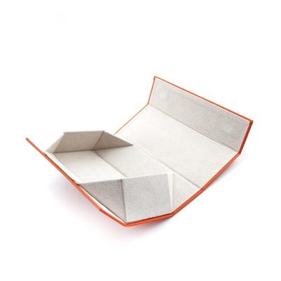 China Foldable eco-friendly rectangle sunglasses case orange shinny optical glass case case for eyeglasses for sale