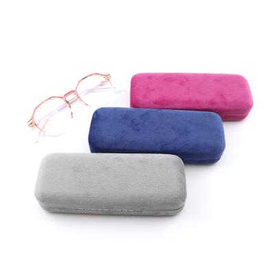 China Eco-Friendly Fashion Glass Case Sunglasses Box Packaging Custom Velvet Eye Glass Case Eyewear Case With Logo for sale