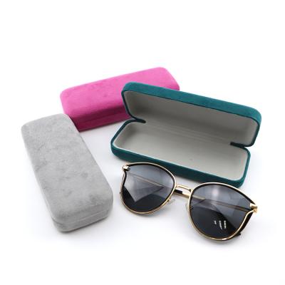 China 2021 fashion women eco-friendly sunglasses case velvet soft g eye; Glass Asses Hard Case Custom Logo Case for sale