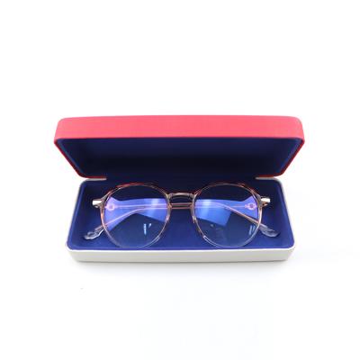 China Eco-Friendly Metal Glasses Case Boxes Custom Wholesale Eyewear Spectacle Sunglasses Hard Logo Case for sale