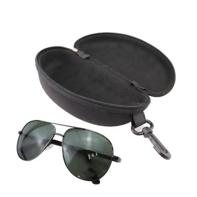 China High Quality Eco-Friendly PVC Leather Organizer Sports Carabiner Oversized Sunglasses Large With Multi Case Clip Zipper Sunglasses Case for sale