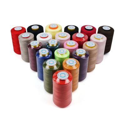 China Wholesale Oeko-Tex Low Shrinkage 60/2 50/2 40/2 5000 Yards Dyed Polyester Spun Sewing Thread for sale