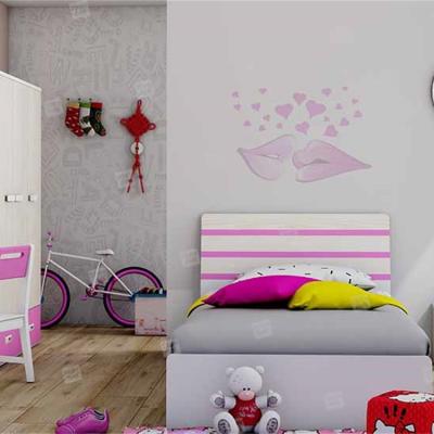 China Simple bed.kids bed .kids furniture. Storage Simple Design Bedroom Furniture Kids Row Skeleton High Box Kid White Single Bed for sale