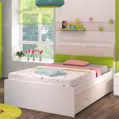 China Simple bed.kids bed .kids furniture. Exquisite Storage Single Bedroom Accessories Kids Furniture With Storage Box Row Skeleton Drawer Single Bed for sale