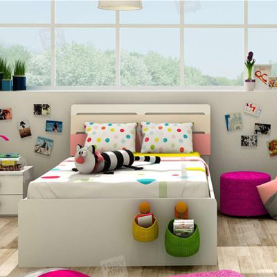 China Simple bed.kids bed .kids furniture. High quality modern minimalist economic row frame storage furniture bedroom high box children's bed for sale